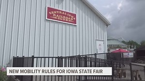 Fair vendor working to make their exhibit accessible to all fairgoers