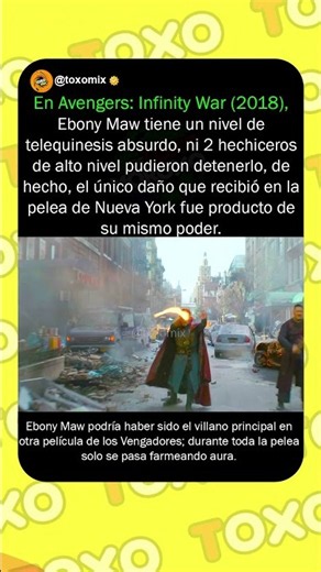 En Avengers: Infinity War (2018) #curiosidades
