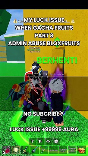 ME VS LUCK SKILL GACHA BLOXFRUITS ADMIN ABUSE #roblox #bloxfruits #bloxfruit #bloxfruitsgacha #edit