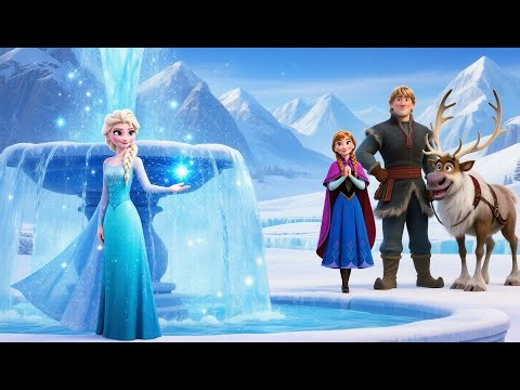 Frozen: The Frozen Magic Fountain ❄️ Enchanted Kids Story #fizzyfuns