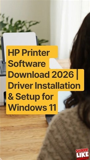 HP Printer Software Download 2026 | Driver Installation & Setup for Windows 11 #hpsoftware #hp