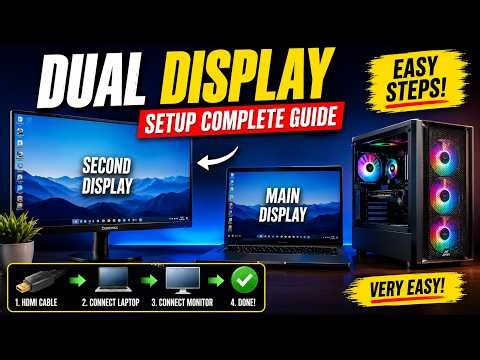 Dual Monitor Setup For Laptop #setup #monitor