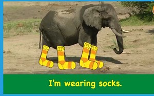 搞笑英文衣物儿歌童谣 Clothing Song 袜子帽子T恤等等