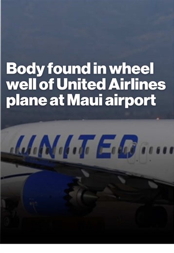 After a United Airlines flight touched down in Maui on Christmas Eve, a body was found in the wheel well of one of the main landing gears of the aircraft, the company said. Officials say an investigation is underway.