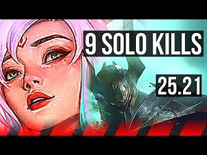 IRELIA vs MORDEKAISER (TOP) | 9 solo kills, 500+ games, 38k DMG | KR Diamond | 25.21