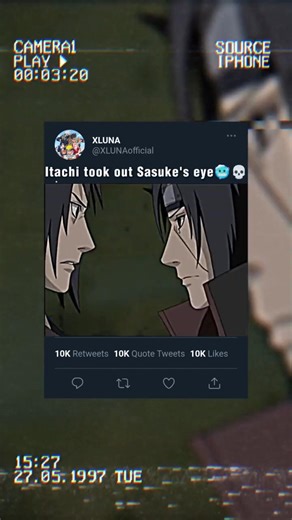 Itachi took out Sasuke eye🥶💀#naruto