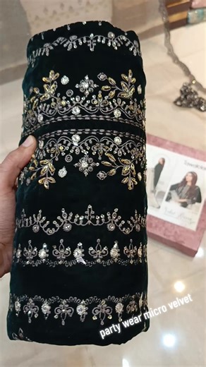 Elegant Party Wear Micro Velvet Collection