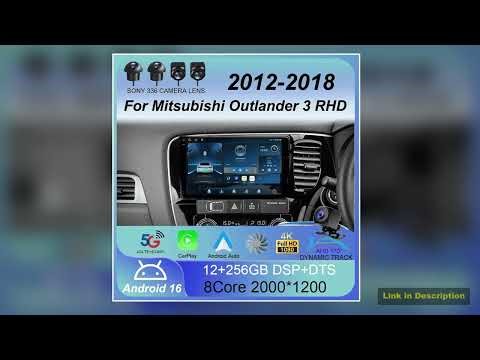 Car Radio Android 16 Carplay Auto Multimedia Player For Mitsubishi Outlander 3 RHD 20122018