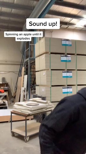 Redoing my most famous video I listened to you guys and wore some PPE this time. This one is so much better #fyp #appleexplode #keepingthedoctorsaway