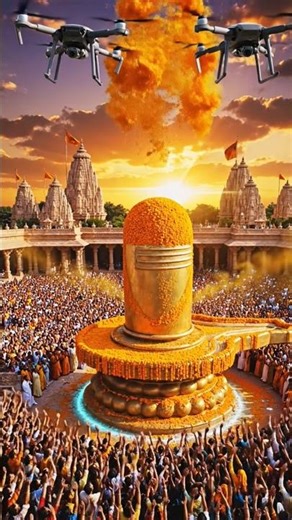 👁दनिया का सबसे बड़ा शिवलिंग 🔱👀 विराट रामायण मंदिर worlds biggest sibling #shivling #viral