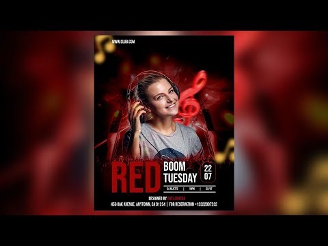 Design a Club Party Banner in Photoshop – Full Tutorial + Free PSD