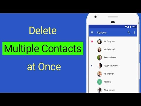 How to Delete Multiple Contacts at Once