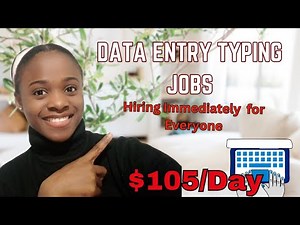 Remote Work From Home Data Entry Typing Jobs Hiring Right Now for Everyone ( Earn $105 Daily)