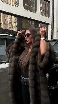 HOODED FULL LENGTH SABLE FUR COAT CAN ONLY BE WORN BY QUEENS