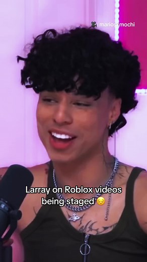 we’re the talking videos on Roblox staged too? I don’t know which ones were staged & which ones weren’t now 😔😂 love larray’s Roblox videos!! (🎥@Key