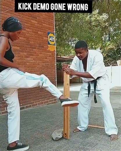 kick demo gone wrong 🥋💯
