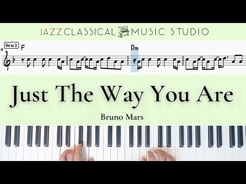 Just The Way You Are - Bruno Mars | Piano Tutorial (EASY) | WITH Music Sheet | JCMS