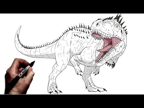 How To Draw Carcharodontosaurus | Step By Step | ARK