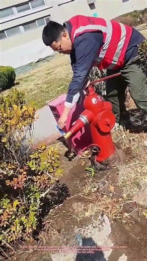 Testing Outdoor Fire Hydrant