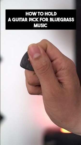 How to Hold a Guitar Pick for Bluegrass Music