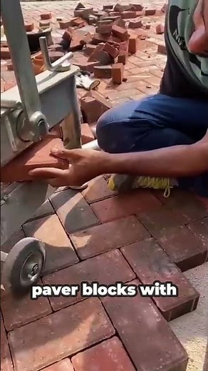 Extreme Brick Cutter Tool in Action – Satisfying Paver Installation Technique from Start to Finish