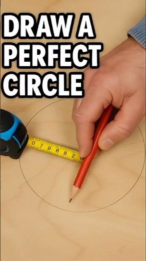 How to Draw a Perfect Circle with a Tape Measure!