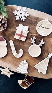 ✨ Christmas Magnets ✨ This holiday season, I decided to try making...