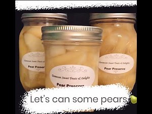 Pear Preserves (Canned)