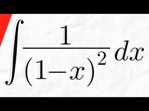 Integral of 1/(1-x)^2 | Calculus 1 Exercises