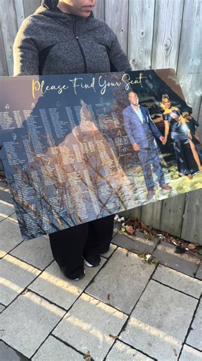 Our wedding photo seating charts turn your favorite photo into an elegant display that welcomes guests and helps them find their table then lives on as a keepsake after the wedding. #2026wedding #wedding2026 #2026bride #bride2026