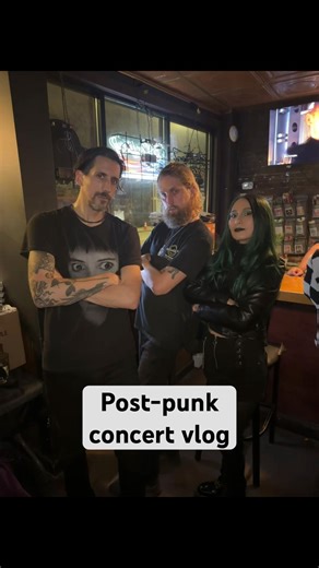 Post-punk concert vlog with Bootblacks & The Discussion in Boston #concertvlog #postpunk #goth