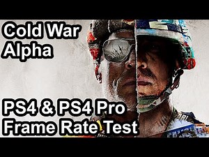 Call of Duty Black Ops Cold War PS4 vs PS4 Pro Frame Rate Comparison (Alpha)
