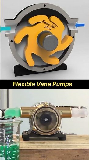 Flexible Vane Pump Explained | How Flexible Impeller Pumps Work #shorts