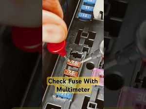 How do you test car fuses with a multimeter?