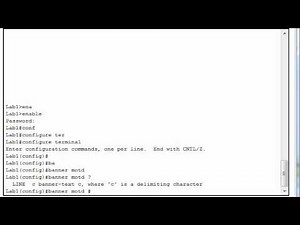 Configuring Message-of-the-Day (MOTD) in Cisco Router