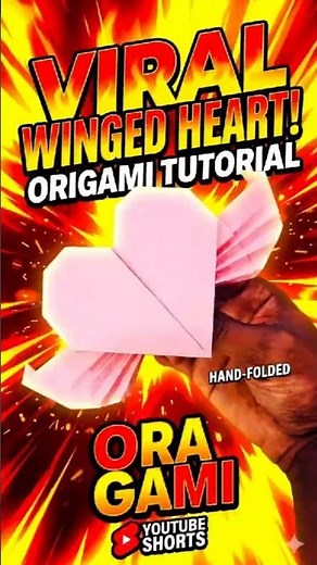 How to make Paper Heart 💖🕊️ Easy Origami Tutorial #Shorts #Origami #diy #craft #papercraft