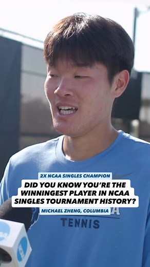 28K views · 93 reactions | 1️⃣9️⃣ singles wins in the NCAA singles tournament is the most in the NCAA modern era (1977+). Zheng finishes with one more win than Somdev Devvarman who also won back-to-back titles. Zheng’s results: 2023: R16 May 2024: Final November 2024: Champion November 2025: Champion Video by @usta #tennis #atp #ncaa | No-Ad, No Problem | Facebook