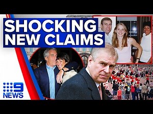 Former royal cop claims Prince Andrew was intimate with Maxwell | 9 News Australia