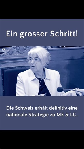Schweizerische Gesellschaft für ME&CFS on Instagram: "🩵 Die nationale Strategie zu ME & LC ist definitiv beschlossen 🩵 Nach der Empfehlung durch den Bundesrat und der Annahme durch den Nationalrat hat nun auch der Ständerat die Motion für eine «Nationale Strategie zur Verbesserung der gesundheitlichen Situation von Menschen mit ME/CFS und Long Covid» angenommen. Wir sind sehr dankbar über diesen Schritt und voller Hoffnung! Folgende Massnahmen müssen nun umgesetzt werden: 🔹 Wissenssicherung u