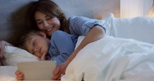 Small Cute Boy Falling Asleep Bed Stock Footage Video (100% Royalty-free) 1013432303 | Shutterstock