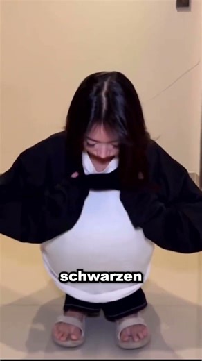 Sie sieht aus wie ein Pinguin
