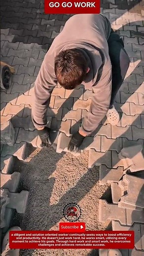 Manual Paving Block Installation Technique for Durable and Even Ground Finishing