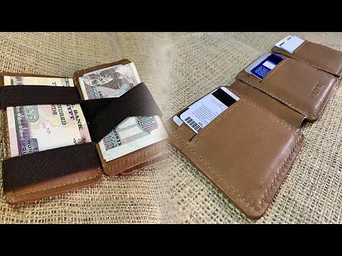 How I turned a leather scrap into a Magic wallet | FREE PATTERN