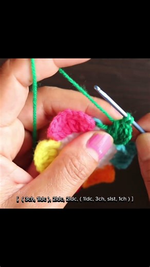 Colorful Crochet Flower in Minutes 🌈🧶