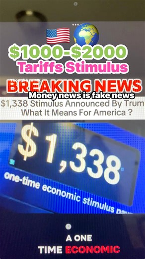 2.4K views · 801 reactions | $1000-$2000 Wait Tariffs Stimulus Check #money #tariffs #Stimulus #check #usa #world #viralreelsfacebook #fyp #viral #trending #recipe #everyone | Thongkhan Mk | Facebook