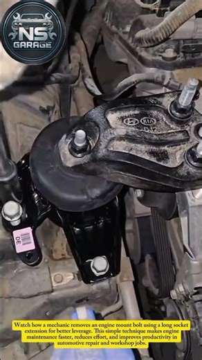 Engine Mount Bolt Removal Made Easy | Smart Mechanic Tool Trick #automotivetools #mechanic #usa