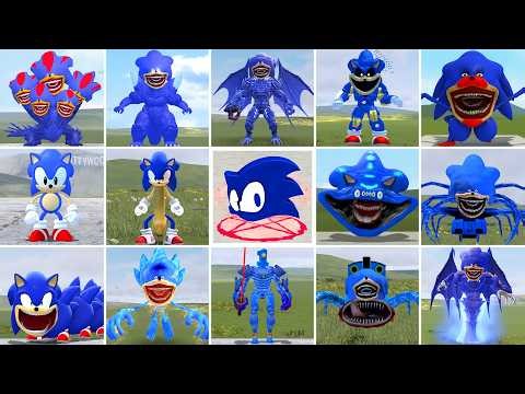 ALL SHIN SONIC TAPES LOVE FAMILY VS ALL MECHA TIAN, SEA EATER SONIC FAMILY EPIC BATTLE in Gmod!
