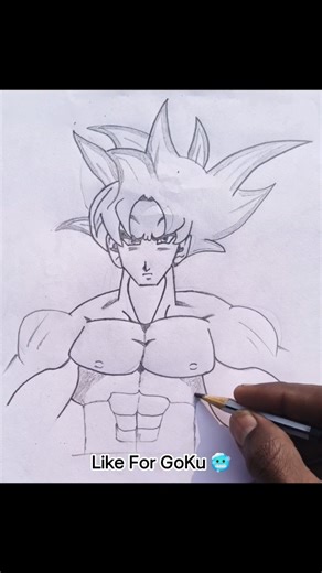 Draw "Goku' 🔥 | #goku #anime #gokudrawing