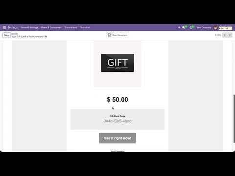Rewards and Gift Card in Odoo