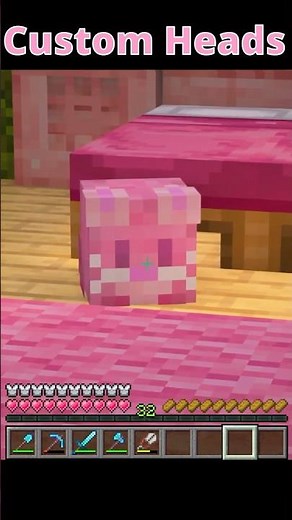 Decorating with Custom Minecraft Heads #minecraft #minecraftdesign